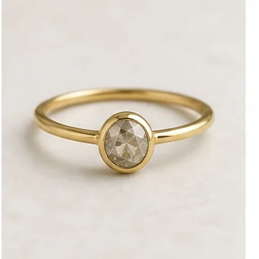 Salt & Pepper Diamond — 14k Gold