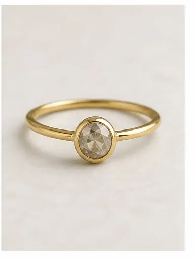 Salt & Pepper Diamond — 14k Gold